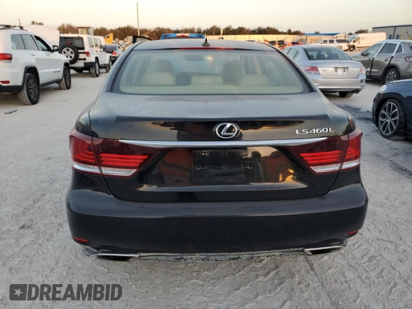 2013 Lexus LS 460 L с VIN JTHGL5EF0D5047651, выставлен на аукционе Copart как лот 74541134 с пробегом Не указан миль и На запчасти • Non repairable. История ставок и продаж доступна на DreamBid. Изображение 6.