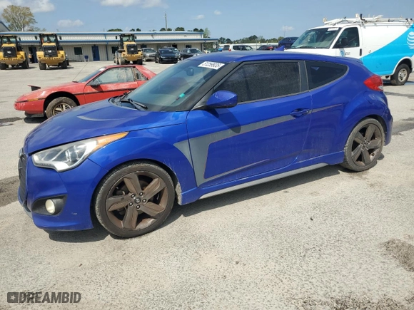 2014 Hyundai Veloster Turbo with VIN KMHTC6AE9EU203806, listed as a Copart auction lot 51259935 with 145,985 mi miles and Clean Title. Bid and sale history available at carsss.com. Image 1.