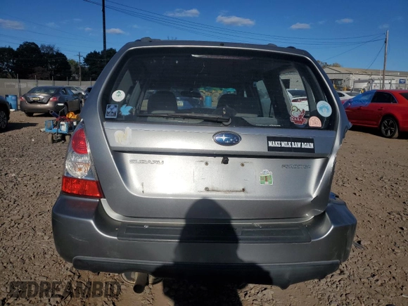2007 Subaru Forester X w/Premium Pkg with VIN JF1SG65677H706484, listed as a Copart auction lot 76497194 with 0 mi miles and Salvage Title. Bid and sale history available at carsss.com. Image 6.