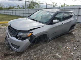2021 Jeep Compass Latitude with VIN 3C4NJCBB2MT532314, listed as a Copart auction lot 79363064 with 55,329 mi miles and Salvage Title. Bid and sale history available at carsss.com. Image 1.