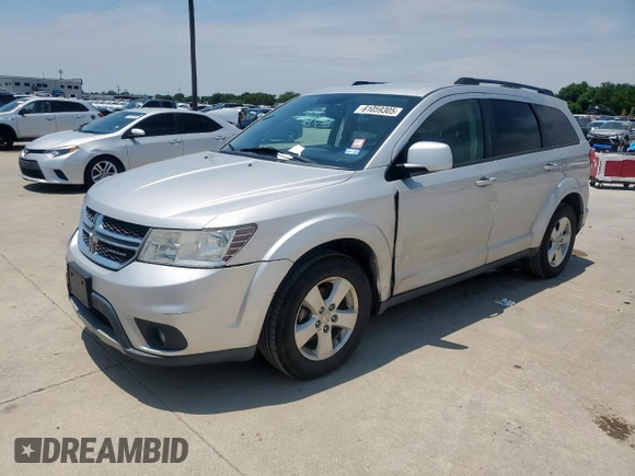 2012 Dodge Journey SXT with VIN 3C4PDCBG1CT134375, listed as a Copart auction lot 61059305 with 165,913 mi miles and Salvage title. Bid and sale history available at DreamBid. Image 1.