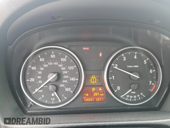 2011 BMW 3 Series 328i xDrive with VIN WBAPK5G59BNN27917, listed as a Copart auction lot 54679245 with 126,397 mi miles and Non Repairable. Bid and sale history available at DreamBid. Image 9.