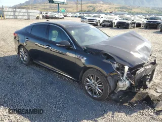 2018 Kia Optima SX with VIN 5XXGV4L26JG206377, listed as a Copart auction lot 58848385 with Not provided miles and Salvage title. Bid and sale history available at DreamBid. Image 4.