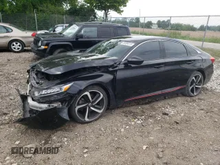 2020 Honda Accord Sport z VIN 1HGCV1F3XLA156522, wystawiony jako Copart lot #59004015 z przebiegiem 140 368 mil mil oraz Szkoda całkowita • Salvage title. Historia ofert i sprzedaży dostępna na DreamBid. Obrazek 1.