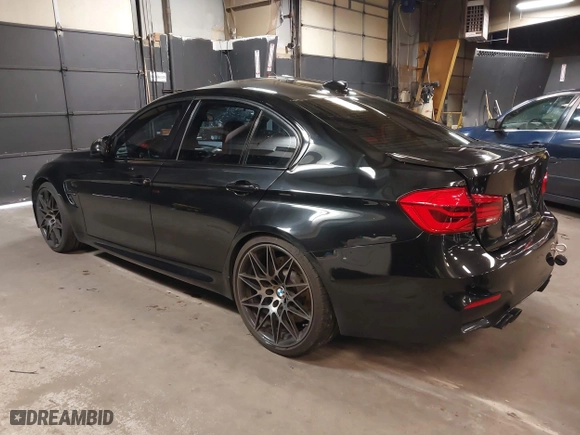2018 BMW M3 with VIN WBS8M9C5XJ5L71599, listed as a IAAI auction lot 41932825 with 53,730 mi miles. Bid and sale history available at carsss.com. Image 3.