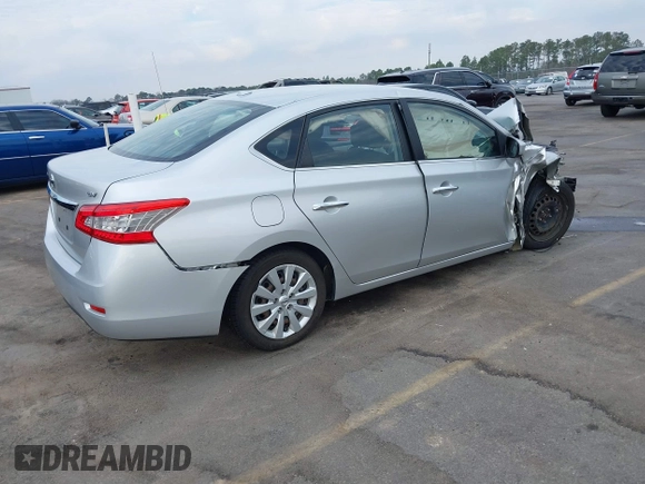 2015 Nissan Sentra SV with VIN 3N1AB7AP3FL669266, listed as a IAAI auction lot 41663084 with 129,737 mi miles and . Bid and sale history available at DreamBid. Image 4.