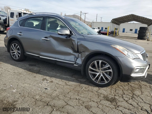 2017 Infiniti QX50 with VIN JN1BJ0RP6HM384010, listed as a Copart auction lot 46898515 with 88,269 mi miles and Salvage Title. Bid and sale history available at carsss.com. Image 4.