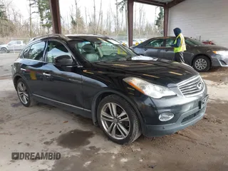 2012 Infiniti EX Journey with VIN JN1AJ0HR0CM452115, listed as a IAAI auction lot 41625220 with 168,146 mi miles. Bid and sale history available at carsss.com. Image 1.