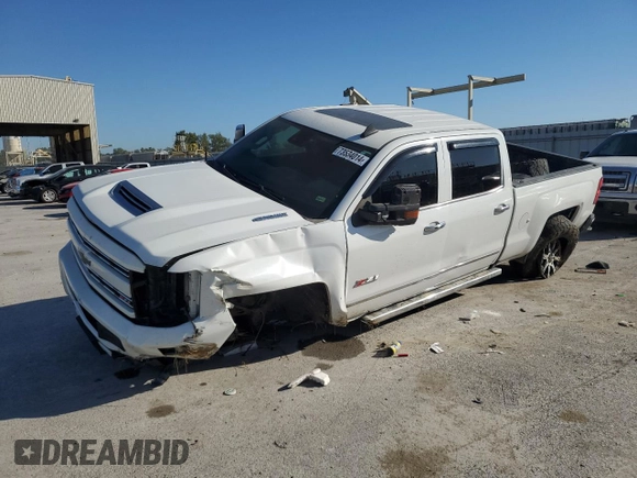 2017 Chevrolet Silverado 3500HD LTZ with VIN 1GC4K0EY8HF108983, listed as a Copart auction lot 73534014 with 121,390 mi miles and Salvage Title. Bid and sale history available at carsss.com. Image 1.