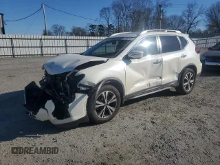2019 Nissan Rogue SV with VIN JN8AT2MV9KW385818, listed as a Copart auction lot 47407625 with 54,964 mi miles and Salvage Title. Bid and sale history available at carsss.com. Image 1.