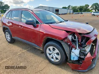 2019 Toyota RAV4 LE with VIN JTMH1RFV0KD517317, listed as a Copart auction lot 60217455 with 57,860 mi miles and Salvage title. Bid and sale history available at DreamBid. Image 4.