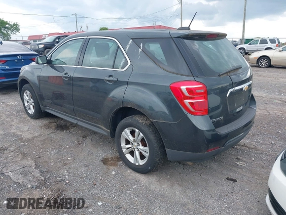 2017 Chevrolet Equinox LS with VIN 2GNALBEK4H1612596, listed as a IAAI auction lot 42052652 with 95,623 mi miles and . Bid and sale history available at carsss.com. Image 3.