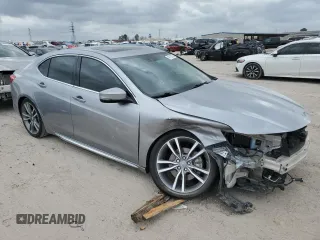 2020 Acura TLX Technology with VIN 19UUB2F43LA001421, listed as a Copart auction lot 47126755 with 55,001 mi miles and Salvage title. Bid and sale history available at DreamBid. Image 4.