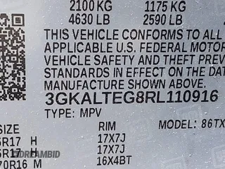 2024 GMC Terrain SLE with VIN 3GKALTEG8RL110916, listed as a IAAI auction lot 42064712 with 4,418 mi miles and . Bid and sale history available at DreamBid. Image 9.