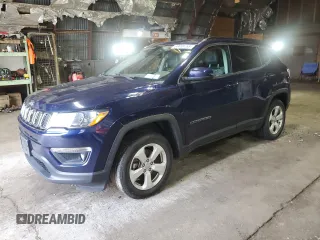 2020 Jeep Compass Latitude with VIN 3C4NJDBB3LT107172, listed as a Copart auction lot 60655765 with 12,822 mi miles and Salvage title. Bid and sale history available at DreamBid. Image 1.