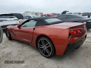 2015 Chevrolet Corvette Z51 2LT with VIN 1G1YK3D71F5111912, listed as a Copart auction lot 75064514 with 0 mi miles and Non Repairable. Bid and sale history available at carsss.com. Image 2.