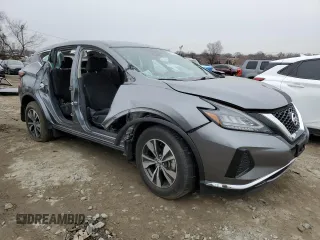 2022 Nissan Murano S with VIN 5N1AZ2AJ9NC123679, listed as a Copart auction lot 44778535 with 34,321 mi miles and Salvage Title. Bid and sale history available at DreamBid. Image 4.