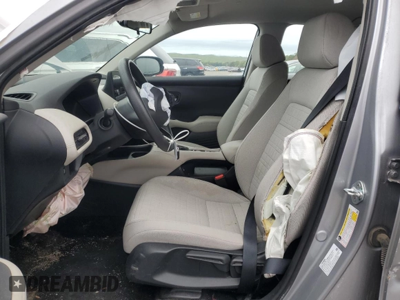 2023 Honda HR-V LX with VIN 3CZRZ2H34PM742443, listed as a Copart auction lot 56149665 with 18,379 mi miles and Salvage title. Bid and sale history available at DreamBid. Image 7.