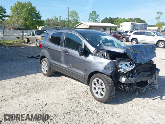 2020 Ford EcoSport SE with VIN MAJ3S2GE1LC335572, listed as a IAAI auction lot 41994963 with 54,530 mi miles and . Bid and sale history available at DreamBid. Image 1.