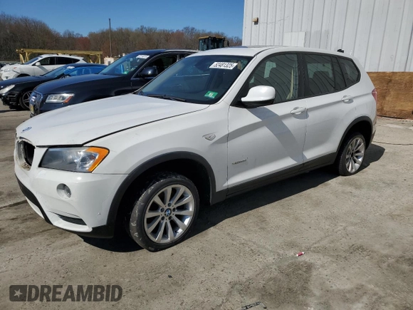 2013 BMW X3 xDrive28i with VIN 5UXWX9C54D0A09096, listed as a Copart auction lot 52481325 with Not Provided miles and Clean Title. Bid and sale history available at DreamBid. Image 1.