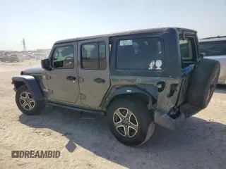 2020 Jeep Wrangler Unlimited Sport S with VIN 1C4HJXDG3LW117301, listed as a Copart auction lot 52571555 with 70,167 mi miles and Salvage title. Bid and sale history available at DreamBid. Image 2.