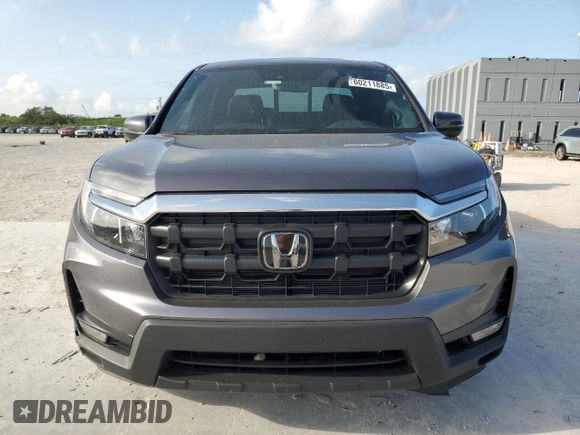 2024 Honda Ridgeline RTL with VIN 5FPYK3F57RB028966, listed as a Copart auction lot 60211885 with 10,963 mi miles and Salvage title. Bid and sale history available at DreamBid. Image 5.