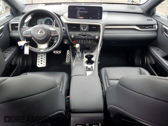 2021 Lexus RX 350 F Sport with VIN 2T2SZMDA4MC274060, listed as a Copart auction lot 51144745 with 49,332 mi miles and Salvage Title. Bid and sale history available at DreamBid. Image 8.