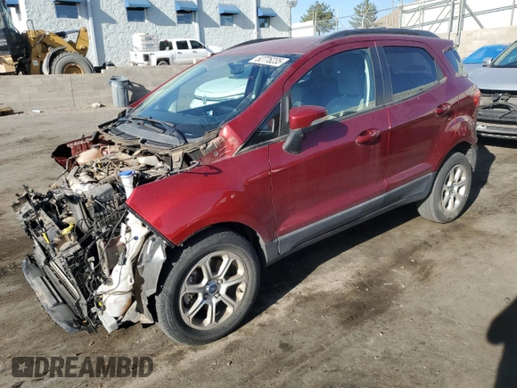 2019 Ford EcoSport SE with VIN MAJ3S2GE9KC261591, listed as a Copart auction lot 52776235 with 30,651 mi miles and Salvage title. Bid and sale history available at DreamBid. Image 1.