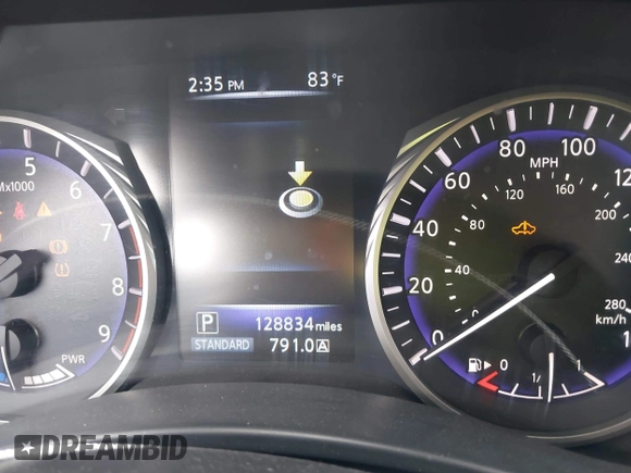 2014 Infiniti Q50 Hybrid Sport with VIN JN1AV7AP7EM691444, listed as a IAAI auction lot 41564726 with 128,834 mi miles and . Bid and sale history available at DreamBid. Image 16.