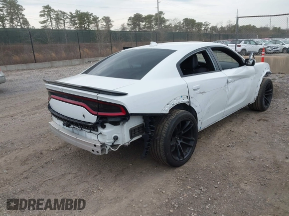 2021 Dodge Charger Scat Pack Widebody with VIN 2C3CDXGJ8MH584470, listed as a IAAI auction lot 41887401 with 18,989 mi miles. Bid and sale history available at carsss.com. Image 4.