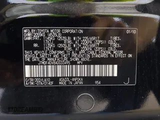 2010 Toyota RAV4 Ltd with VIN JTMDF4DV8AD033495, listed as a IAAI auction lot 41890760 with 167,769 mi miles. Bid and sale history available at carsss.com. Image 9.