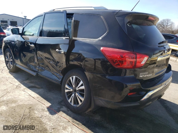 2017 Nissan Pathfinder SL with VIN 5N1DR2MN4HC669421, listed as a Copart auction lot 42786054 with 56,585 mi miles and Salvage Title. Bid and sale history available at carsss.com. Image 2.