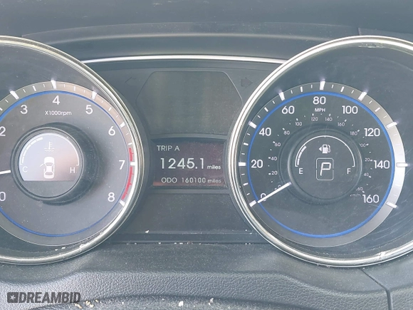 2013 Hyundai Sonata SE with VIN 5NPEC4AC4DH646129, listed as a IAAI auction lot 42087732 with 160,100 mi miles. Bid and sale history available at carsss.com. Image 7.