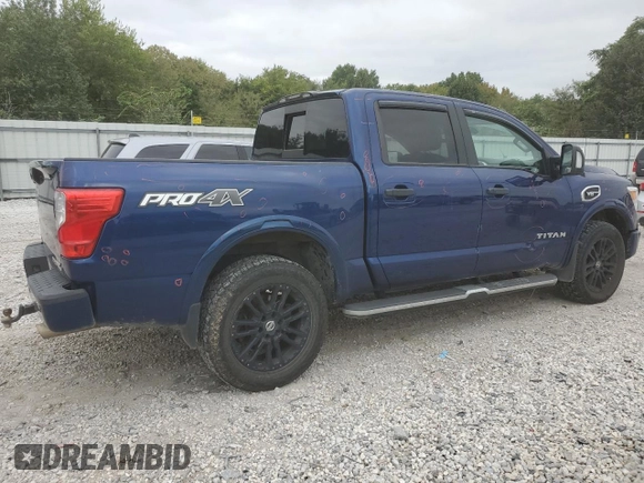 2017 Nissan Titan Pro-4X with VIN 1N6AA1E53HN570548, listed as a Copart auction lot 71663224 with 128,024 mi miles and Salvage title. Bid and sale history available at DreamBid. Image 3.
