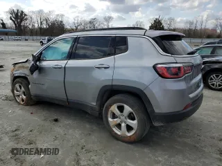 2020 Jeep Compass Latitude with VIN 3C4NJCBB1LT225067, listed as a Copart auction lot 47819295 with 55,579 mi miles and Salvage Title. Bid and sale history available at carsss.com. Image 2.