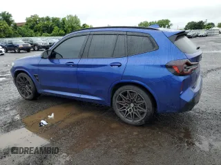 2023 BMW X3 M with VIN 5YM13EC05P9R94131, listed as a Copart auction lot 61018825 with 9,366 mi miles and Salvage title. Bid and sale history available at DreamBid. Image 2.