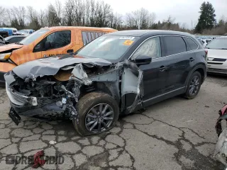 2021 Mazda CX-9 Touring with VIN JM3TCBCY2M0503463, listed as a Copart auction lot 46272515 with 0 mi miles and Salvage Title. Bid and sale history available at carsss.com. Image 1.