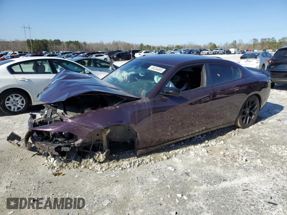 2021 Dodge Charger SXT with VIN 2C3CDXBG4MH512774, listed as a Copart auction lot 48334885 with 30,156 mi miles and Salvage Title. Bid and sale history available at carsss.com. Image 1.