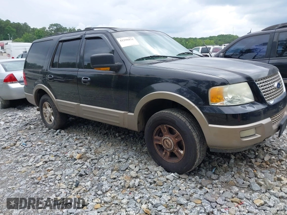 2003 Ford Expedition Eddie Bauer z VIN 1FMPU18L43LB20373, wystawiony jako IAAI lot #42398831 z przebiegiem 265 385 mil mil oraz . Historia ofert i sprzedaży dostępna na DreamBid. Obrazek 1.