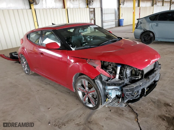2016 Hyundai Veloster with VIN KMHTC6ADXGU273308, listed as a Copart auction lot 83912814 with 131,699 mi miles and Salvage Title. Bid and sale history available at carsss.com. Image 4.