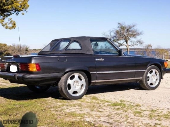 1988 Mercedes-Benz 560 Series 560SL with VIN WDBBA48D6JA089118, listed as a Copart auction lot 78076474 with 154,190 mi miles and Clean Title. Bid and sale history available at carsss.com. Image 4.