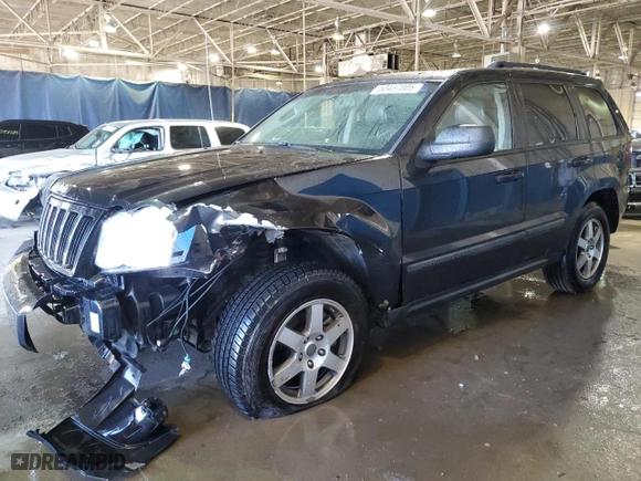 2008 Jeep Grand Cherokee Laredo with VIN 1J8GR48K38C206871, listed as a Copart auction lot 50457005 with 196,125 mi miles and Clean Title. Bid and sale history available at carsss.com. Image 1.