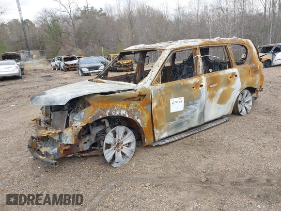 2018 Nissan Armada Platinum with VIN JN8AY2NF6J9330202, listed as a IAAI auction lot 41797308 with 1 mi miles. Bid and sale history available at carsss.com. Image 2.