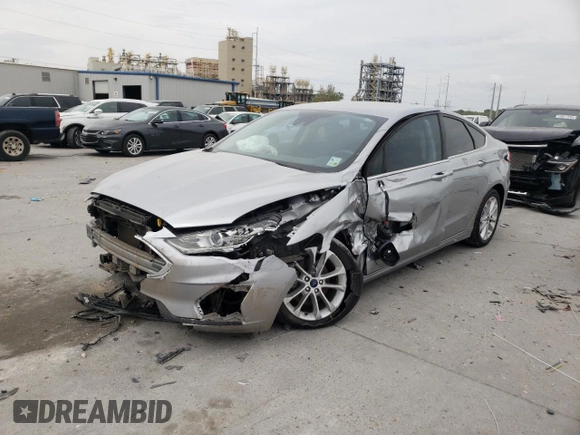 2020 Ford Fusion Hybrid SE with VIN 3FA6P0LU6LR104281, listed as a Copart auction lot 50644585 with 0 mi miles and Salvage Title. Bid and sale history available at carsss.com. Image 1.
