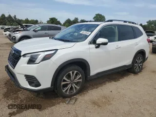 2023 Subaru Forester Limited with VIN JF2SKAPC5PH445646, listed as a Copart auction lot 56233545 with 13,187 mi miles and Salvage title. Bid and sale history available at DreamBid. Image 1.