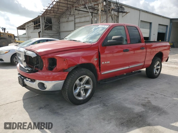 2008 Dodge 1500 SLT with VIN 1D7HU18268S601194, listed as a Copart auction lot 54529015 with 257,160 mi miles and Salvage Title. Bid and sale history available at DreamBid. Image 1.