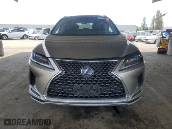 2021 Lexus RX 450h z VIN 2T2HGMDA0MC067651, wystawiony jako Copart lot #52595355 z przebiegiem Nie podano mil oraz Szkoda całkowita • Salvage title. Historia ofert i sprzedaży dostępna na DreamBid. Obrazek 5.