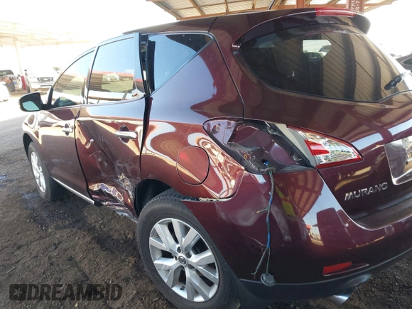 2014 Nissan Murano SV with VIN JN8AZ1MU4EW404070, listed as a IAAI auction lot 41670291 with 91,334 mi miles and . Bid and sale history available at DreamBid. Image 6.