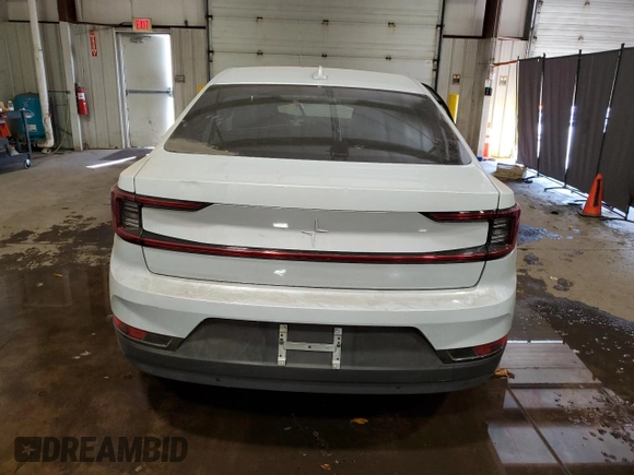 2023 Polestar 2 with VIN YSMEG3KA8PL159810, listed as a Copart auction lot 75907054 with 0 mi miles and Salvage Title. Bid and sale history available at carsss.com. Image 6.