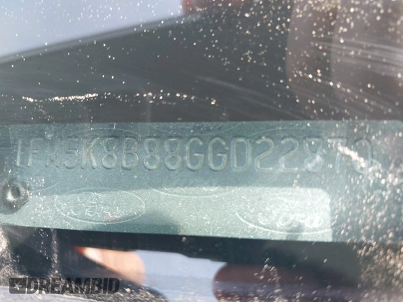 2016 Ford Explorer с VIN 1FM5K8B88GGD22870, выставлен на аукционе IAAI как лот 42091378 с пробегом 123 870 миль миль и . История ставок и продаж доступна на DreamBid. Изображение 9.
